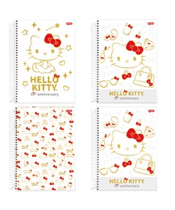 Caderno Universal Espiral 1 Matéria 80 Folhas Hello Kitty 50th