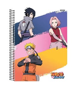 Caderno Universal Espiral 1 Matéria 80 Folhas Naruto