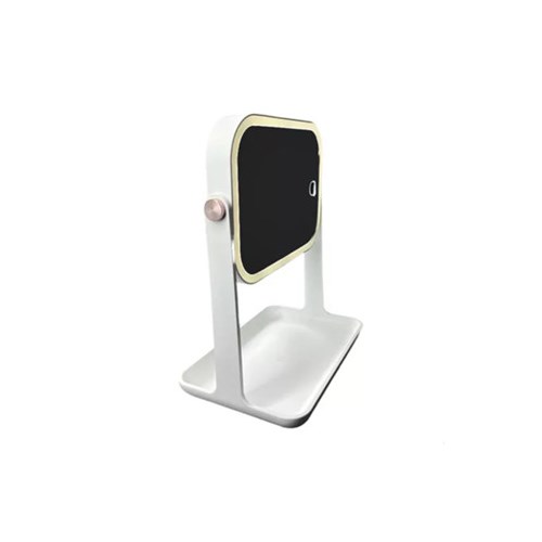 Espelho De Mesa/Maquiagem Touchscreen com LED Quadrado Portátil Dubai Tech