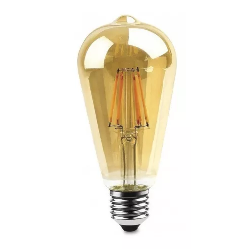 Lampada Filamento LED ST64 Pera 4W Vintage Retro Industrial Design  Filamento E27 2200K - Planet Iluminação