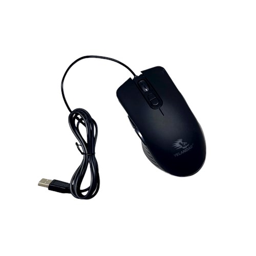 Mouse Yelandar Gamer 6000dpi 7 Botões Sensor Ótico C/fio+rgb